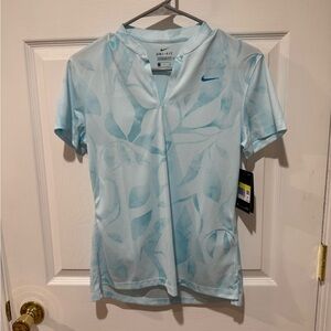 Nike Women's Light Blue Patterned Jersey